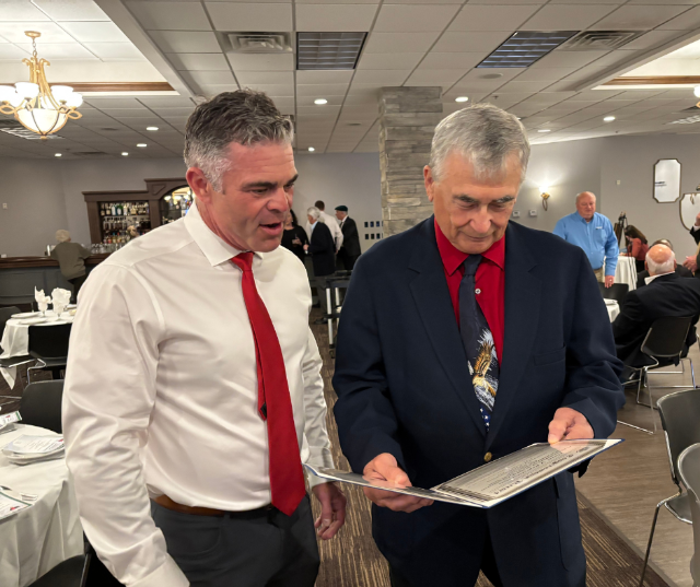 Congressman Tony Wied recognized Mr. Patrick Moran, winner of the De Pere Community Silver Knight Award for 2025.