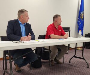 Jeff Nelson of Wrightstown and Drew Lundt of Clintonville presented their election experiences and subsequent perspectives on their school board service.