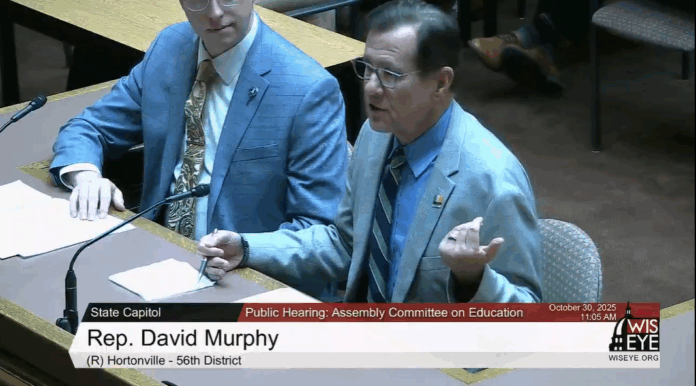 Wisconsin State Rep. Dave Murphy authored Assembly Bill 582, the Dual Enrollment Bill, which had a hearing in the Education Committee.
