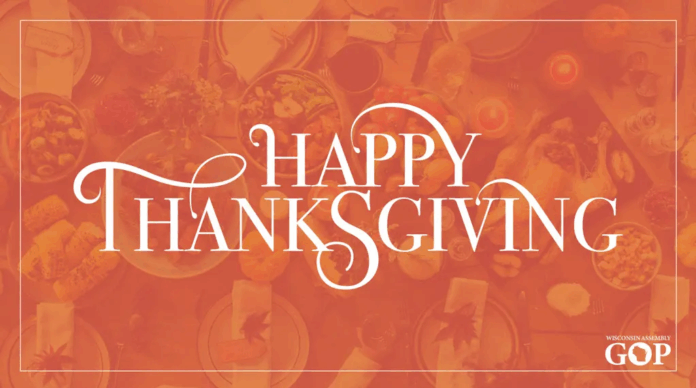 Happy Thanksgiving from Wisconsin State Rep. Shae Sortwell.
