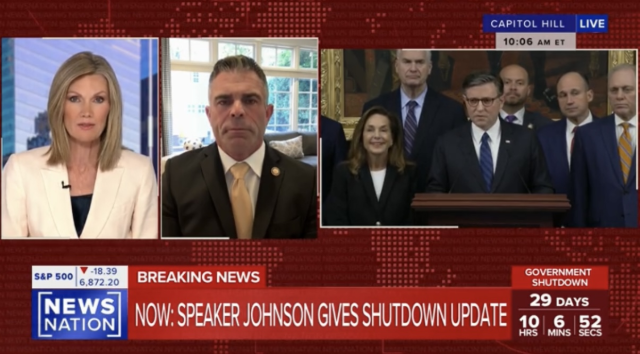 Wisconsin Congressman Tony Wied discussed the federal government shutdown on News Nation.