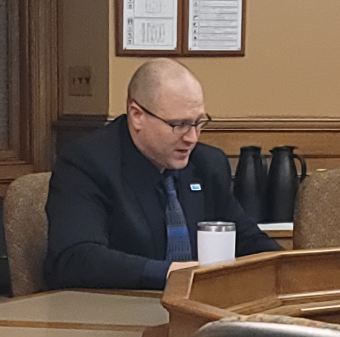 Wisconsin State Rep. Shae Sortwell testified on AB 393, which streamlines the process for bus drivers to get medically cleared.