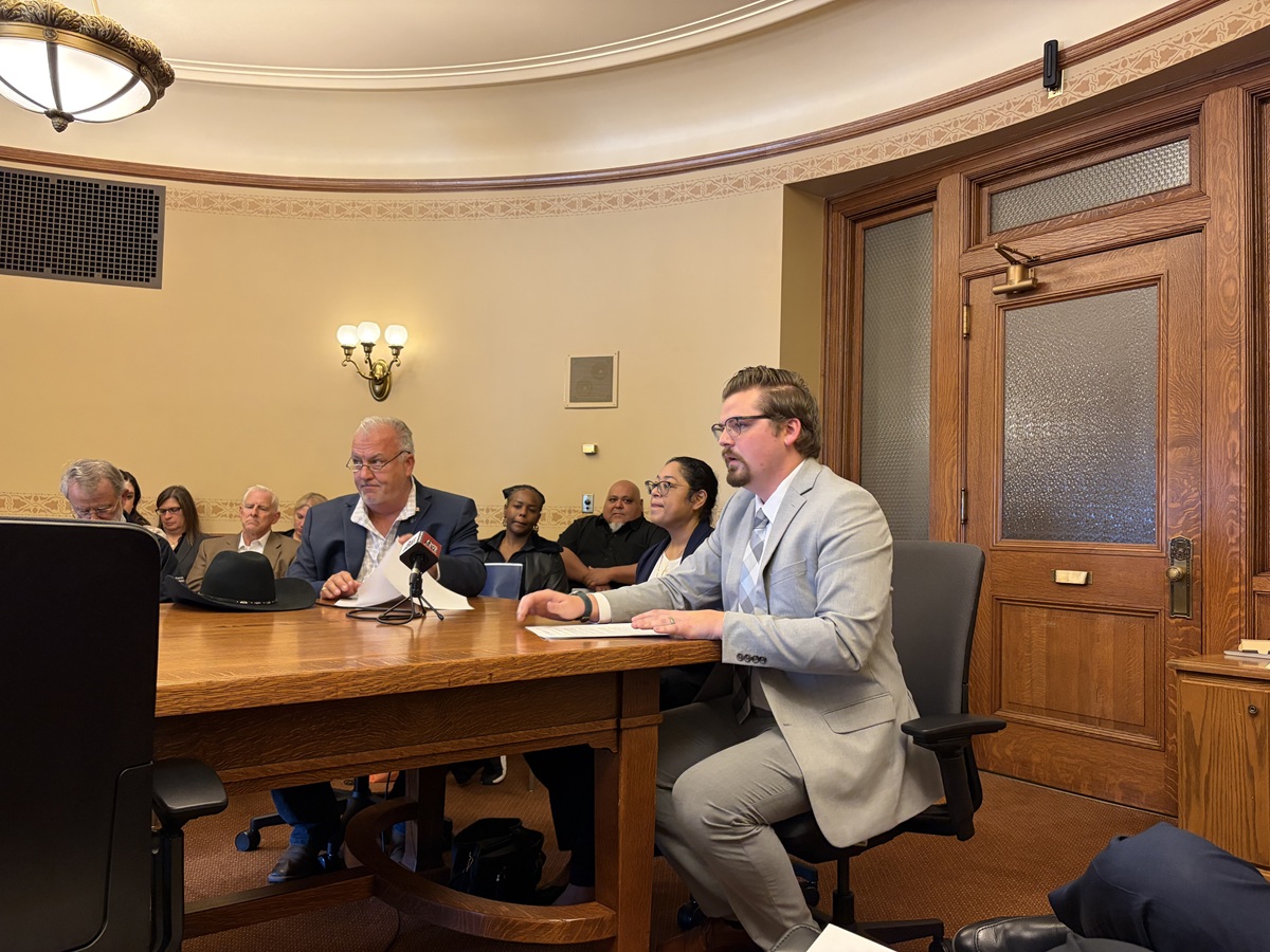 Wisconsin State Rep. Nate Gustafson testified before the Senate Committee on Government Operations, Labor, and Economic Development on Senate Bill 211, which exempts tobacco bars from the public smoking ban. 