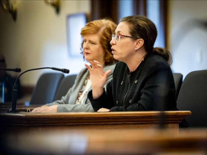 Wisconsin State Sen. Rachael Cabral-Guevara testified before the Senate Insurance Committee on Senate Bill 434, which would streamline the prior authorization process in Wisconsin.