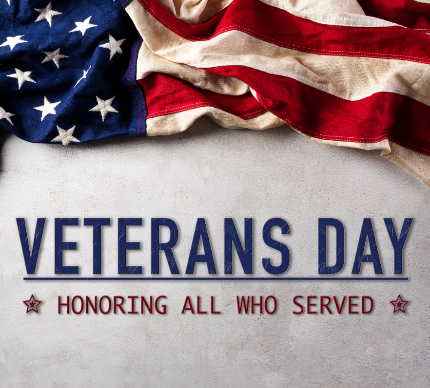 Tuesday is Veterans Day in America. Please take a moment to honor all who served our great country in our armed forces.