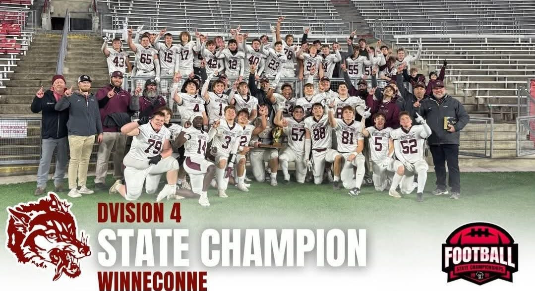 Congratulations Winneconne Wolves High School Football on an incredible season and fantastic finish!