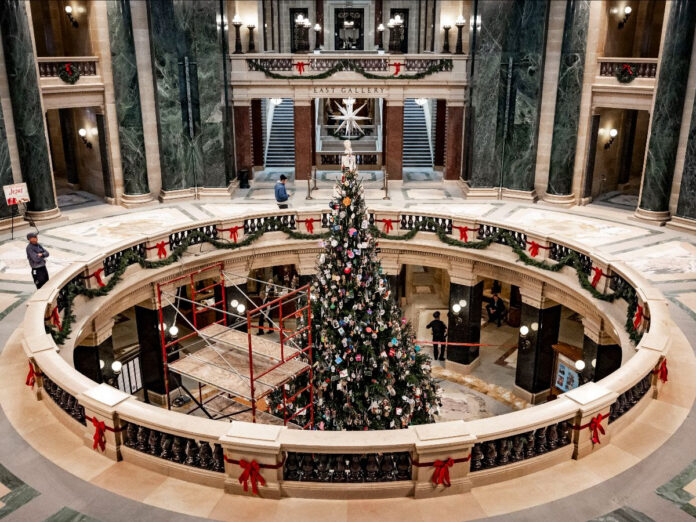 The 2025 Capitol Christmas Tree is up and decorated! Come on down and check it out!