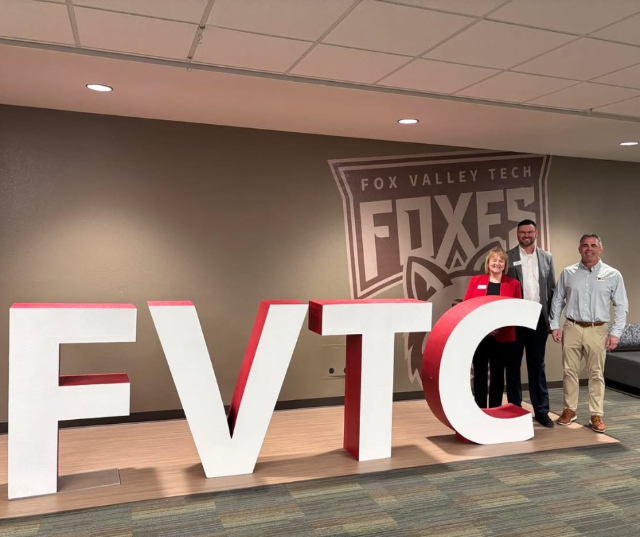 Wisconsin Congressman Tony Wied enjoyed a behind-the-scenes look at FVTC and the opportunities shaping tomorrow’s workforce.