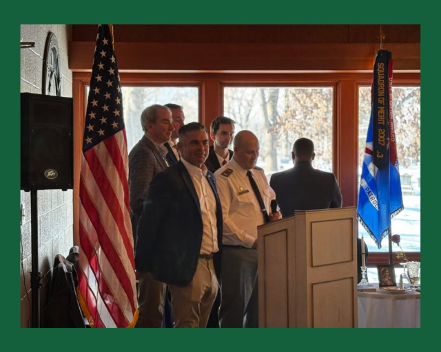 Congressman Tony Wied joined the Brown County Squadron of the Civil Air Patrol for their annual wreath-laying ceremony as part of the Wreaths Across America. 