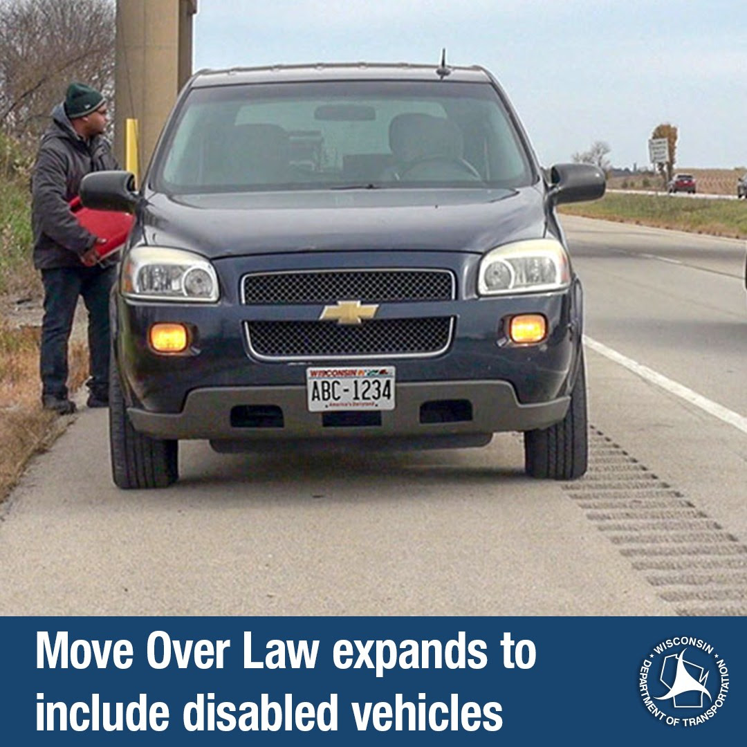 Assembly Bill 271, now Act 54, requires drivers to change lanes or slow down when approaching disabled vehicles on the side of the road.
