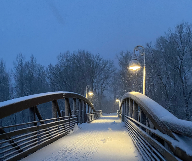 "Crossing into a winter wonderland" – submitted by Wes from Little Chute.