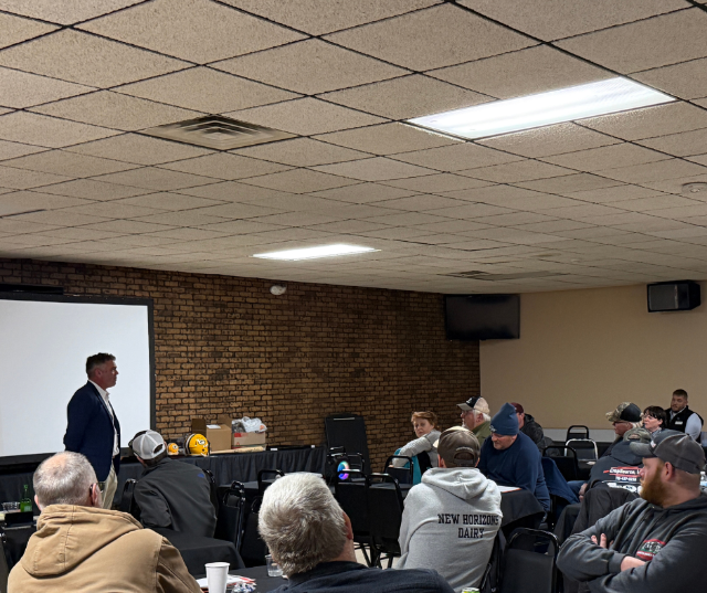 Congressman Tony Wied connected with dozens of farmers and leaders in the agriculture community throughout Northeast Wisconsin at an event hosted by First State Bank in Freedom.