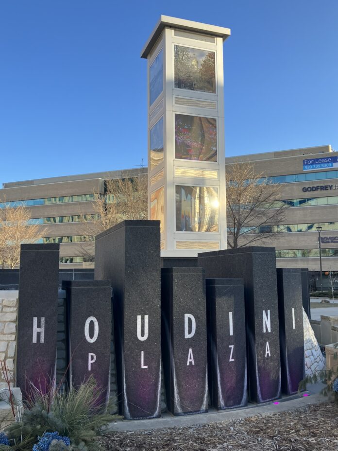 The Appleton Public Arts Committee will meet on January 7 to re-discuss the artwork they already chose for re-use in the Houdini Plaza Welcome Tower.