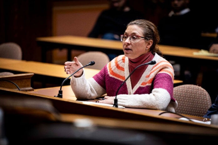 Wisconsin State Sen. Rachael Cabral-Guevara testified before the Assembly Transportation Committee.