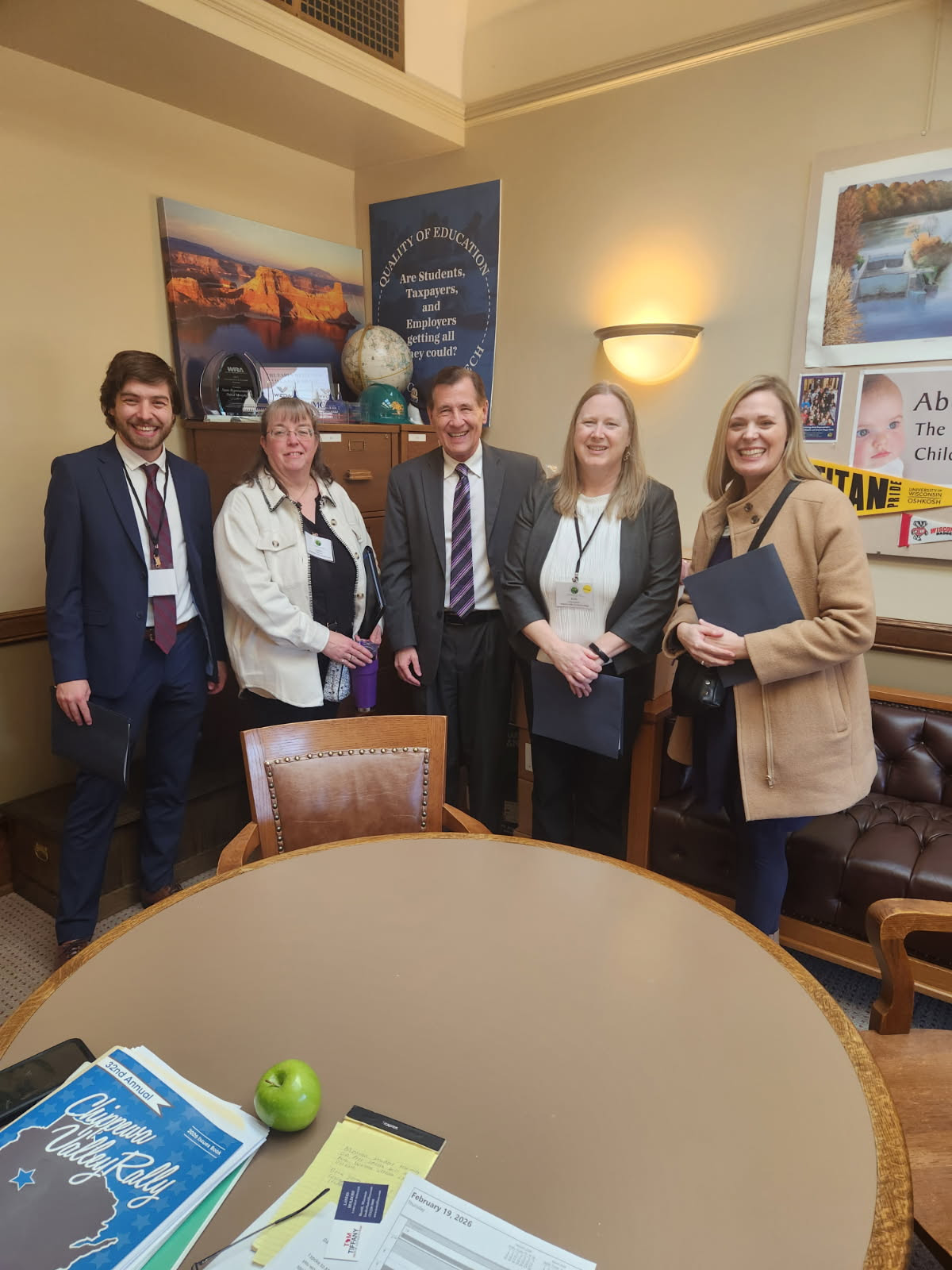 Wisconsin State Rep. Dave Murphy had a meeting with the folks from the Chippewa Valley Rally, put on by Eau Claire Area Chamber of Commerce.