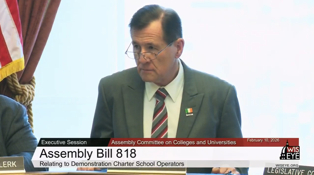 The Colleges and Universities Committee of the Wisconsin Assembly held two hearings and an Executive Session.