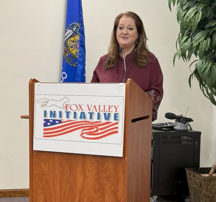Fox Valley Initiative hosted Judge Maria Lazar, who is a conservative running for State Supreme Court in the April 7 election.