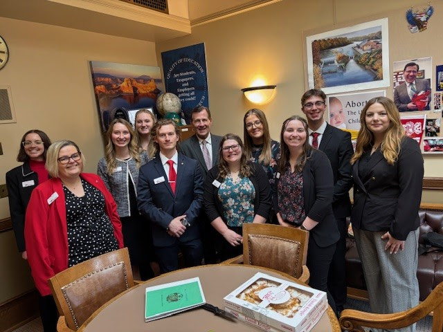 On Tuesday I had a meeting with the leadership of the UW-River Falls Student Government Association. They came to Madison to promote their campus, and talk to legislators about key bills that have been passed so far this session. It's always great to hear from students who want to server their communities!