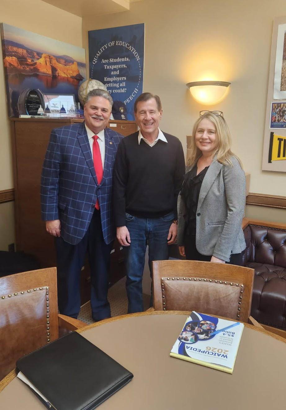 Wisconsin State Rep. Dave Murphy met with the leadership of the Wisconsin Association of Independent Colleges and Universities.
