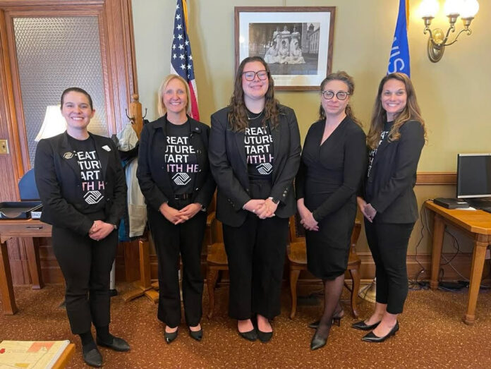 Wisconsin State Sen. Rachael Cabral-Guevara met with the wonderful folks from the Boys and Girls Club of Oshkosh and Youth of the Year, Chloe.