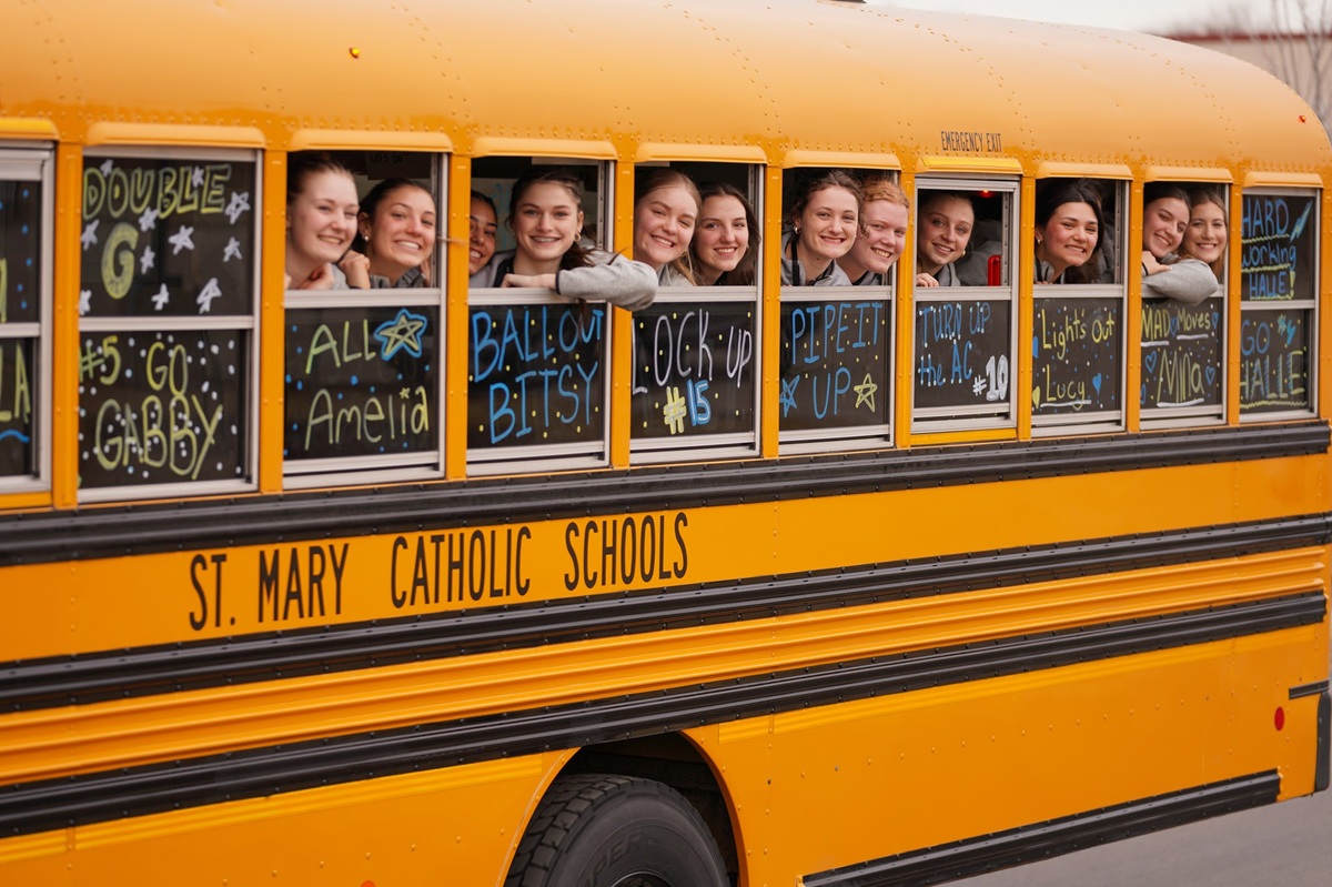 Congratulations to the Saint Mary Catholic School girls’ basketball team on an incredible season that ended with a State Tournament appearance.