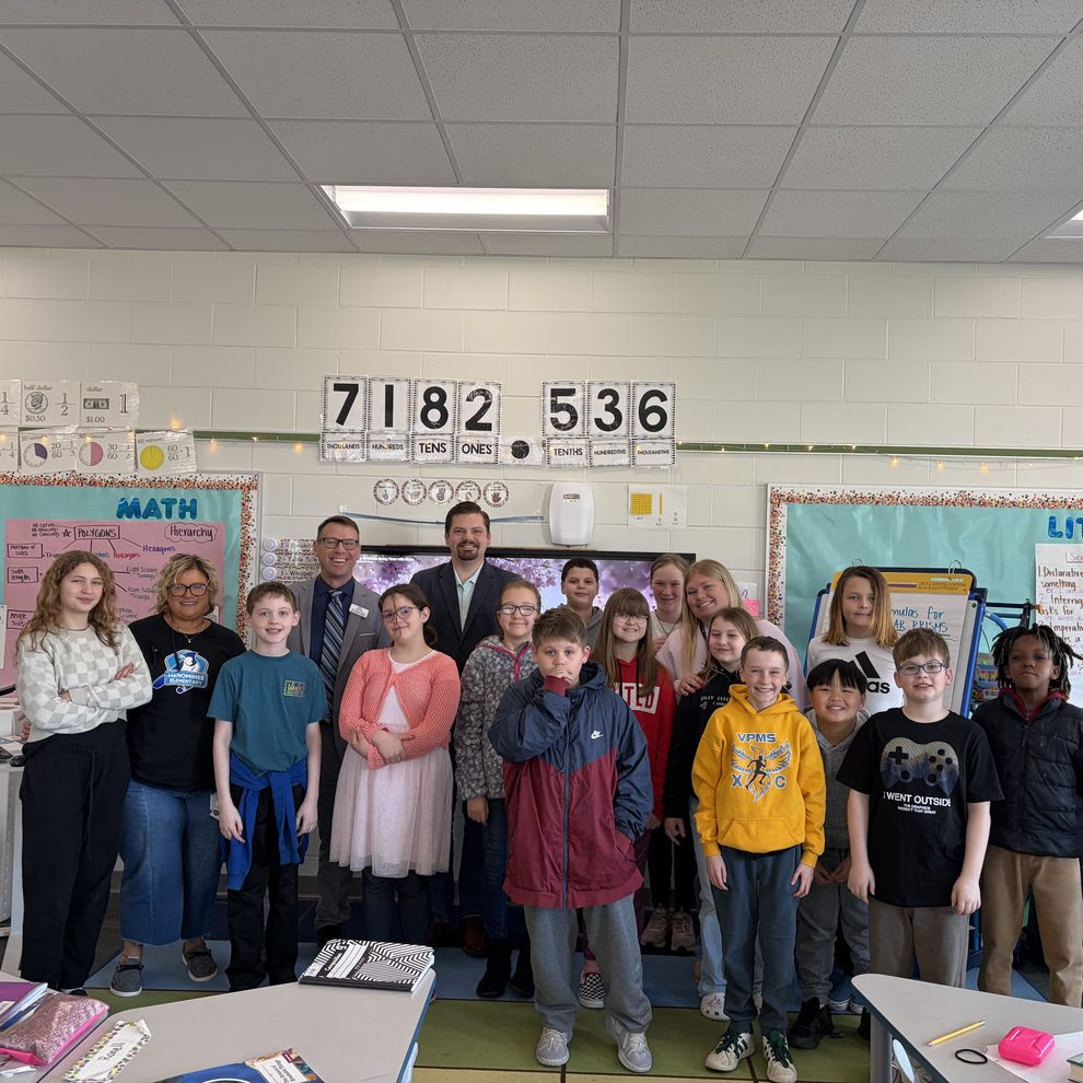 Wisconsin State Rep. Nate Gustafson visited Menominee Elementary School.