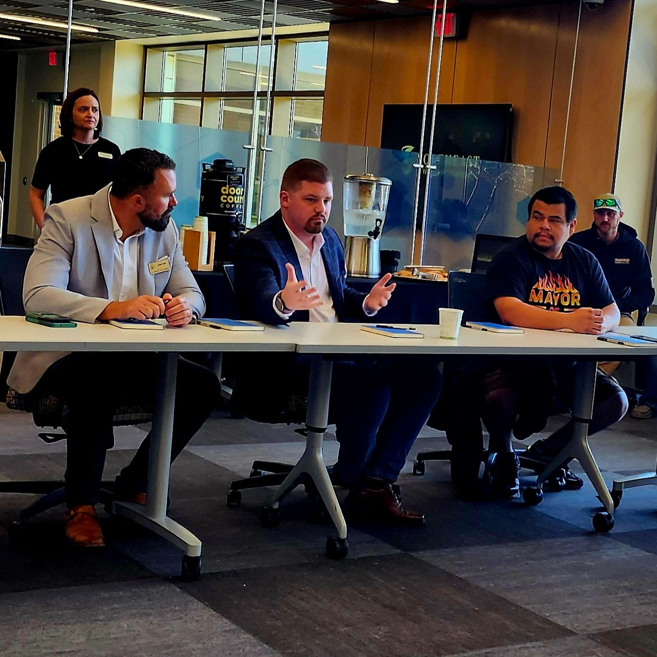 Wisconsin State Rep. Nate Gustafson toured Northeast Wisconsin Technical College to learn about what they are doing to bridge the skilled construction workers gap. 