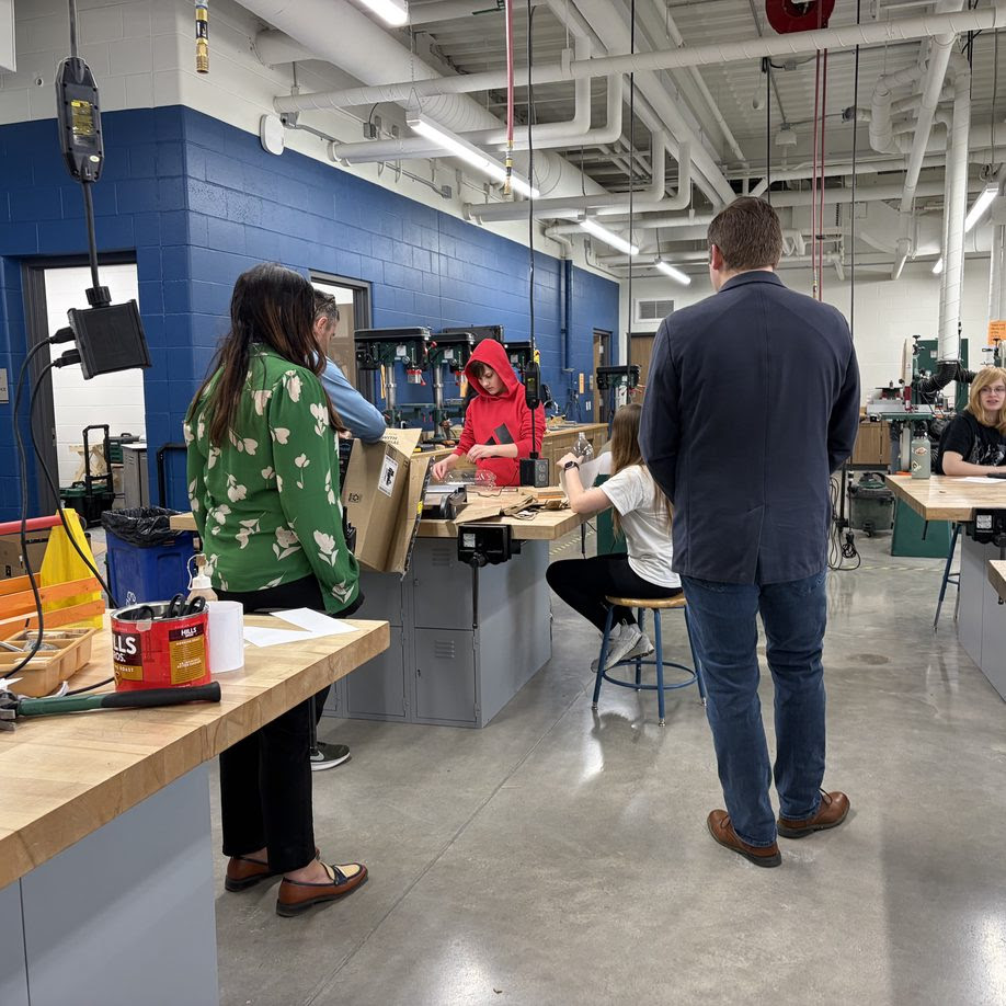 Wisconsin State Rep. Nate Gustafson visited Vel Phillips Middle School.