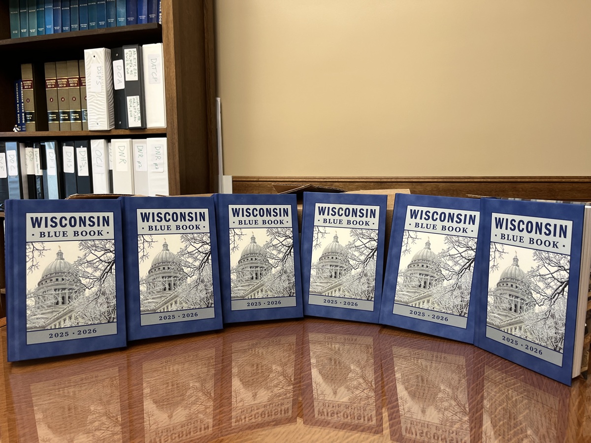 Wisconsin State Rep. Nate Gustafson's office has distributed about 600 Blue Books across the 55th Assembly District.