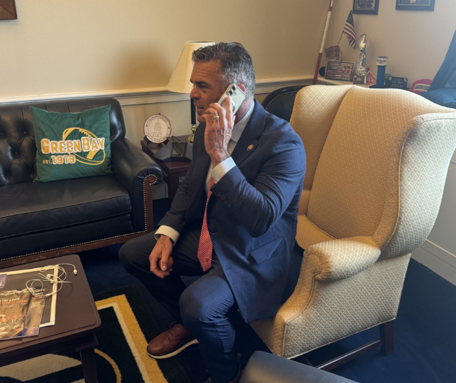 Wisconsin Congressman Tony Wied called Erik Kosh, a senior at Lena High School, to inform him that he had been offered an appointment to the United States Merchant Marine Academy (USMMA).