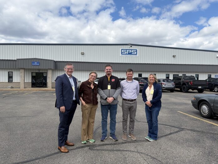 Wisconsin State Rep. Nate Gustafson toured Switchgear Power Systems in Winneconne alongside Senator Rachael Cabral-Guevara.