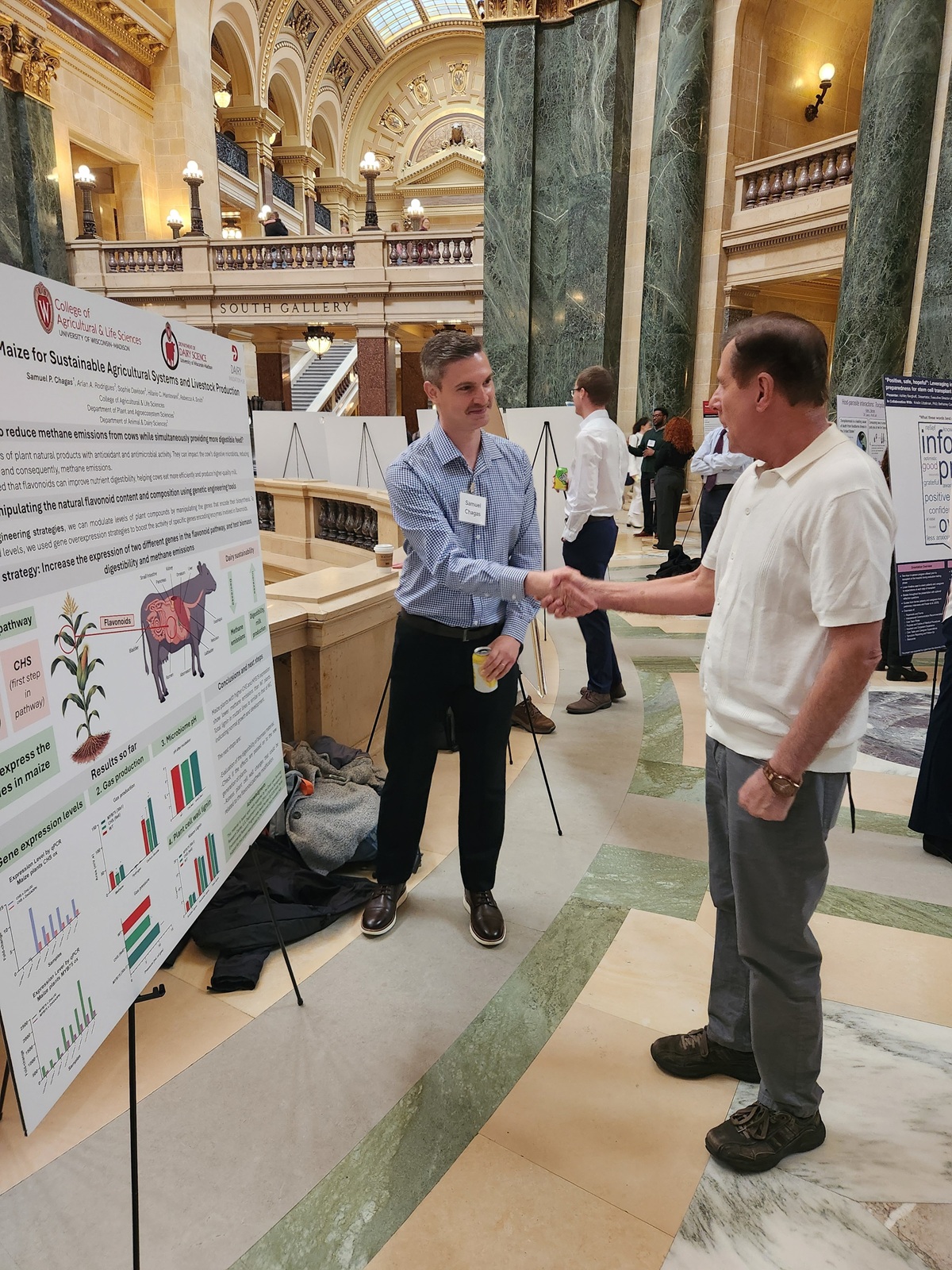 Students from the UW System came to the Capitol to display their research and new ideas.