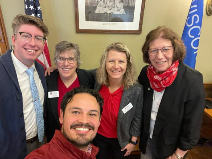 Wisconsin State Sen. Rachael Cabral-Guevara's staff met with UW-Madison alumni this week to discuss their priorities next session!