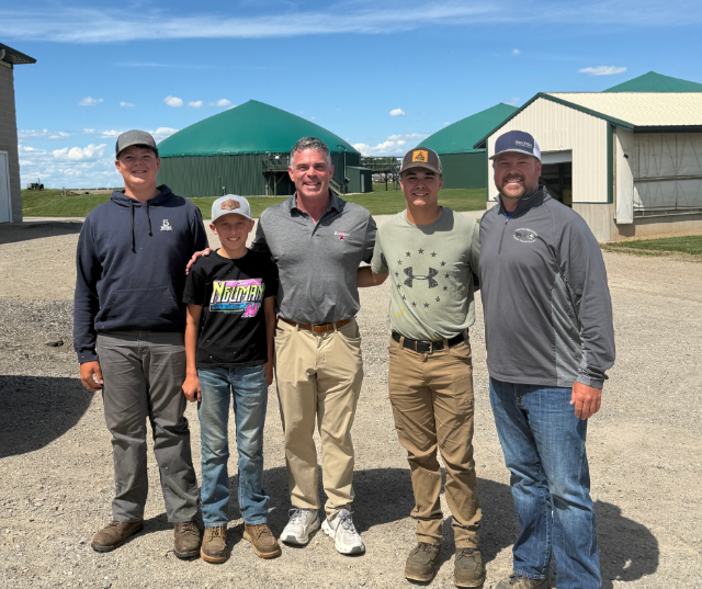 Wisconsin Congressman Tony Wied visited Green Valley Dairy in Krakow and met with the Jacobs Family.