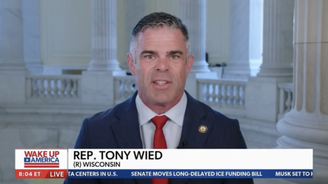 Congressman Tony Wied was interviewed by Newsmax.