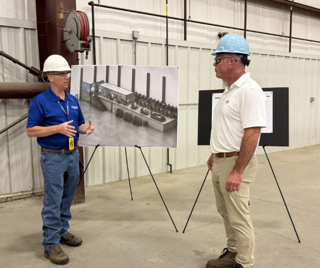 Wisconsin Congressman Tony Wied visited Fincantieri Marinette Marine to learn more about the current shipbuilding programs and innovation taking place at the shipyard.