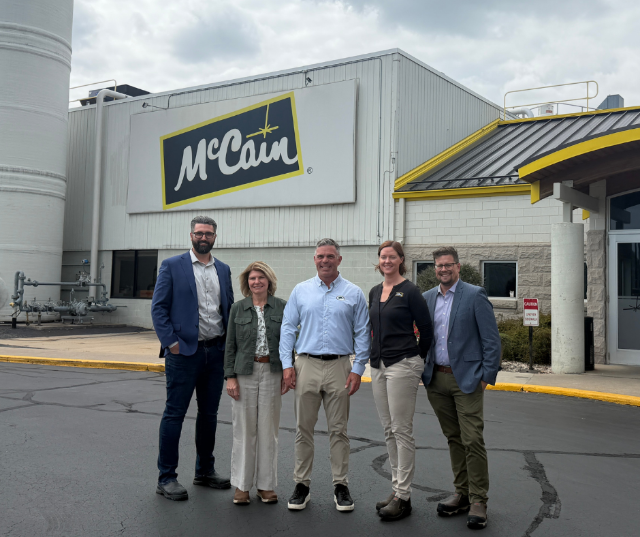 Wisconsin Congressman Tony Wied visited McCain Foods to learn more about their daily operation, continued innovation of their manufacturing process, and how they support the local community.