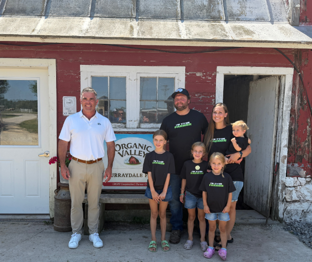 Wisconsin Congressman Tony Wied visited Jeremy and Elizabeth Nennig and their family at Murraydale Farm in Ogdensburg.
