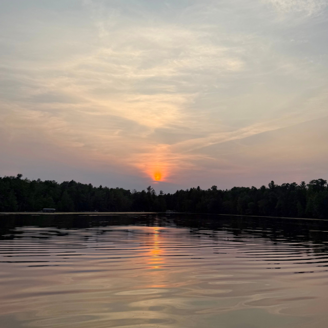 “Watching the day fade away.” — Submitted by Barb from Crivitz.
