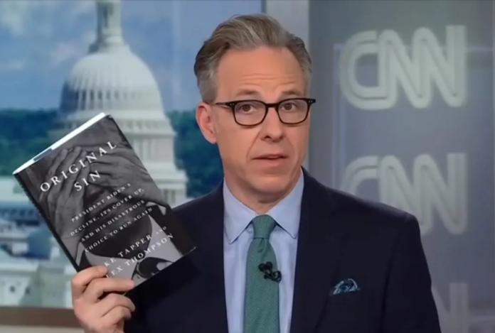 Jake Tapper hawks his tell-all on the cover up of Joe Biden's decline on CNN.