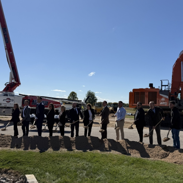 Wisconsin Congressman Tony Wied participated in the groundbreaking ceremony for Thrivent's new Appleton campus.