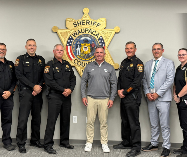Wisconsin Congressman Tony Wied connected with Waupaca County Sheriff Tim Wilz and his department for a tour of their Communications Center and jail operation.